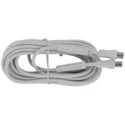 Q-Link coax kabel 3CV2 HF 5 meter stekker recht wit