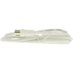 Q-Link coax kabel 3CV2 HF stekker 1 meter rechtwit