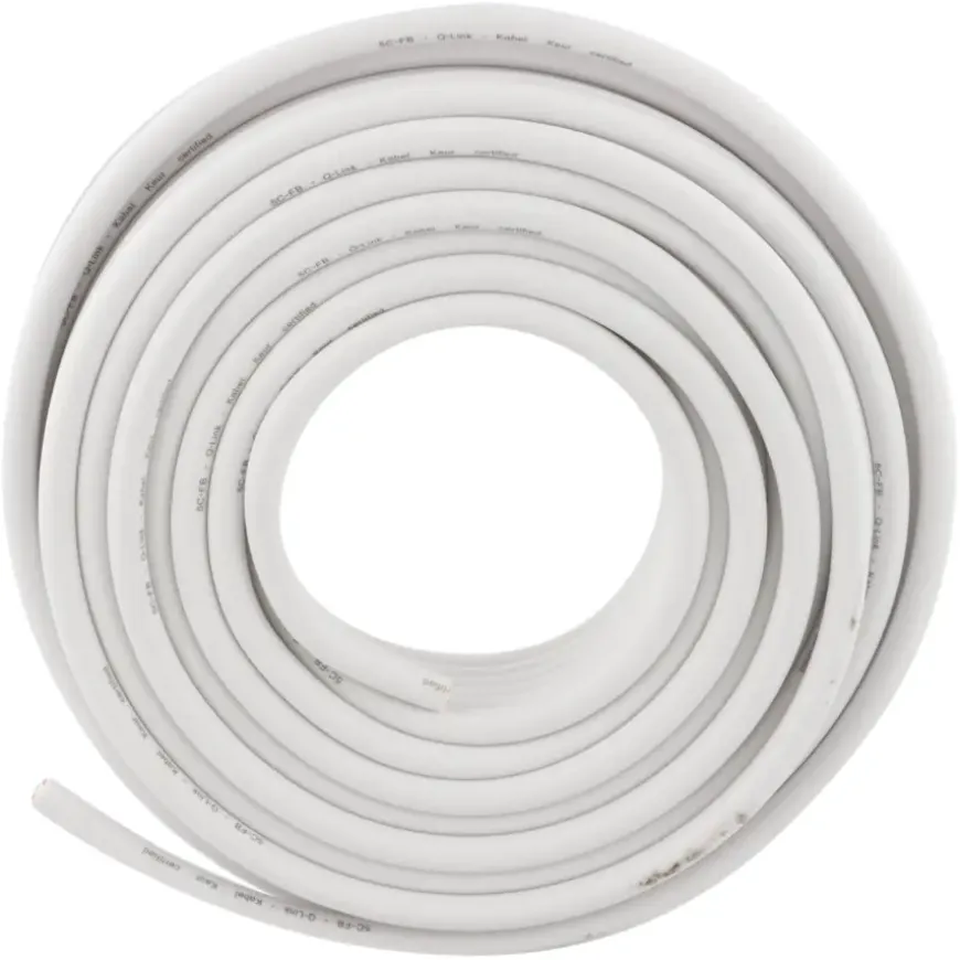 Q-Link coax kabel 20 meter wit kabelkeur