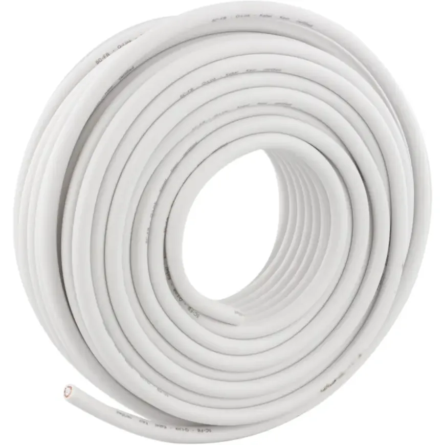Q-Link coax kabel 20 meter wit kabelkeur