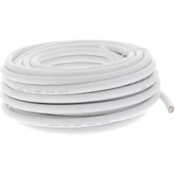 Q-Link coax kabel 10 meter wit kabelkeur