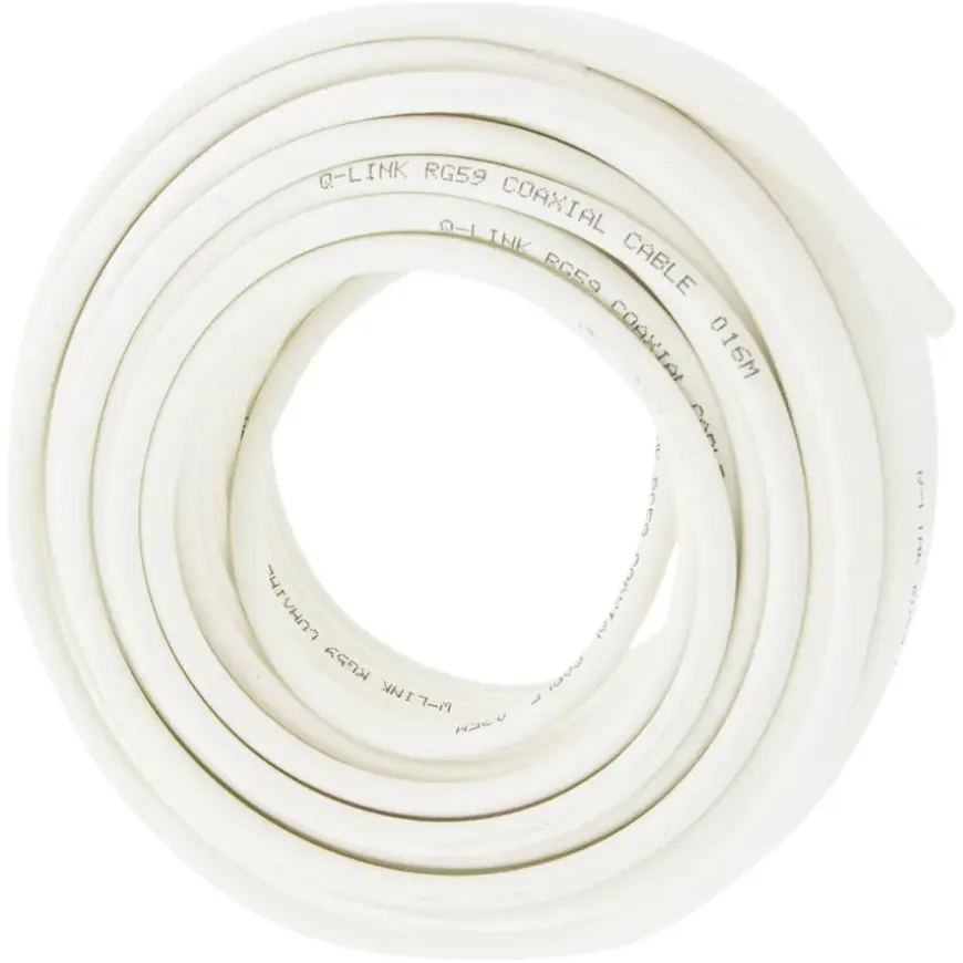 Q-Link coax kabel RG59 25 meter wit