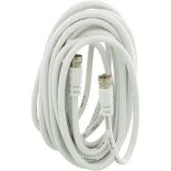 Q-Link coax kabel RG59 met F-connector 5 meter wit