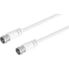 Q-Link coax kabel RG59 met F-connector 2 meter wit