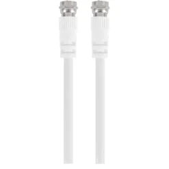 Q-Link coax kabel RG59 met F-connector 2 meter wit