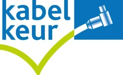 Q-Link coax kabel stekker recht 5 meter wit kabelkeur