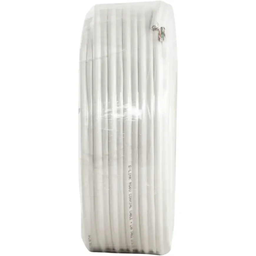 Q-Link coax/utp kabel RG6 25 meter wit