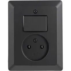 Q-Link Inbouw EnkelStopcontact met Schakelaar