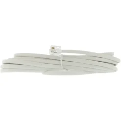 Q-Link telefoon aansluitsnoer modulair 2RJ11 plug 5 meter wit