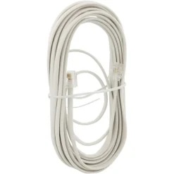 Q-Link telefoon aansluitsnoer modulair 2RJ11 plug 5 meter wit