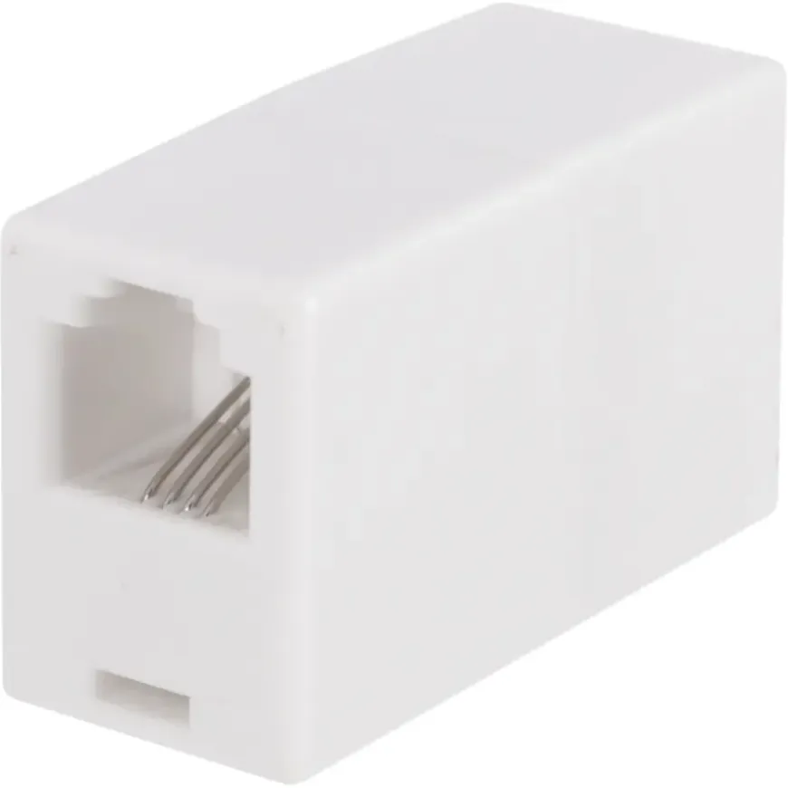 Q-Link telefoon koppelstuk modulair RJ11 4-polig wit
