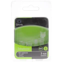 Q-Link Telefoon Plug Modulair 4-polig 6 Stuks
