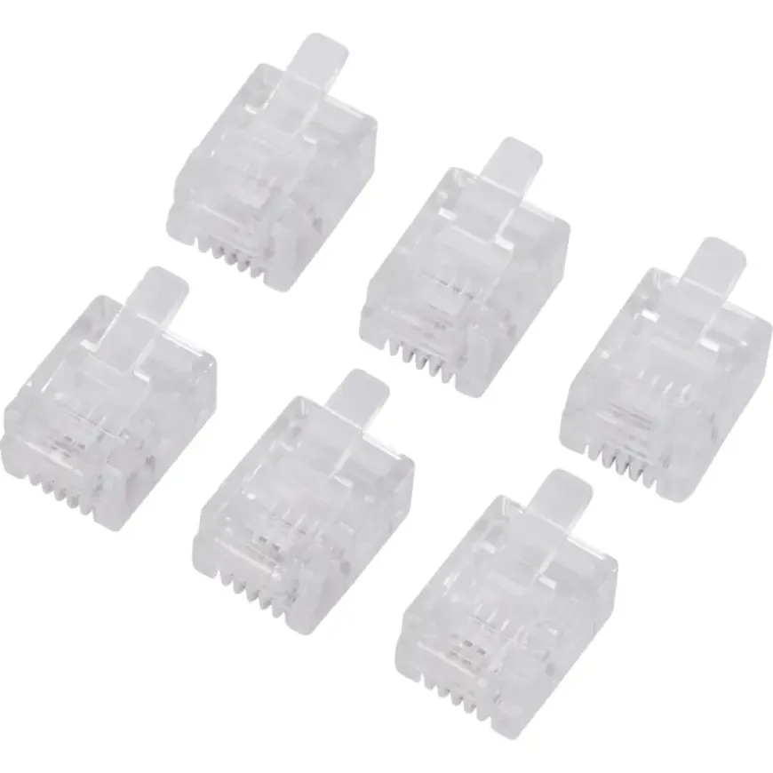 Q-Link telefoon plug modulair 4-polig 6 stuks