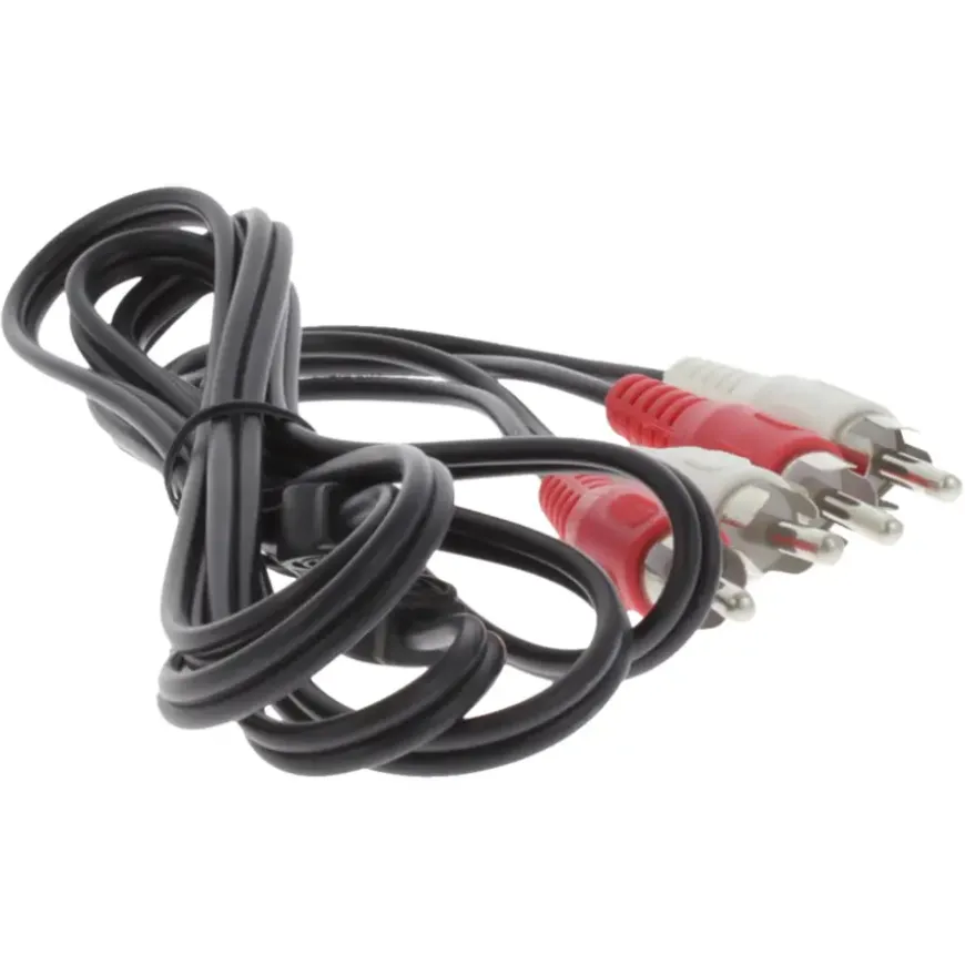 Q-Link tulp kabel 2RCA/2RCA male-male 1.5 meter rood/wit