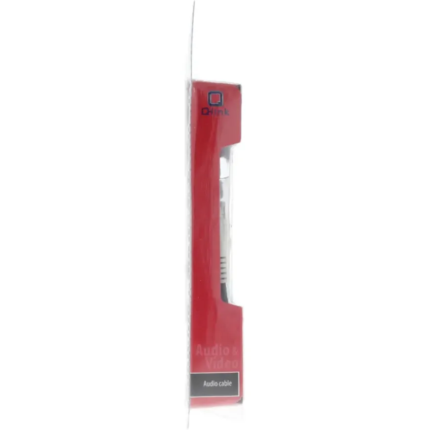 Q-Link tulp kabel 2RCA/2RCA male-male 1.5 meter rood/wit