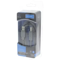 Q-Link USB kabel 2.0 printer/scanner 2 meter grijs