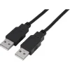 Q-Link USB kabel 2.0 USB-A male/male 2 meter zwart