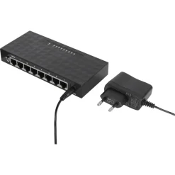 Q-link UTP netwerkswitch 8 poorten gigabit ethernet zwart