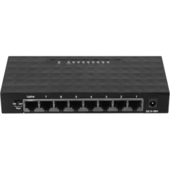 Q-link UTP netwerkswitch 8 poorten gigabit ethernet zwart