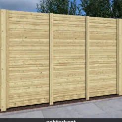 Rabatdeel vuren hout geschaafd 1,7 x 13,5 x 240 cm