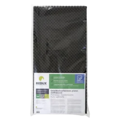 Redux geluidabsorberende plaat zelfklevend zwart 100 x 50 x 3 cm 2 stuks