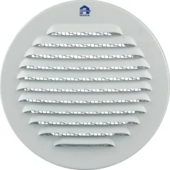Renson Inbouw Schoepenrooster Rond Ø120 mm ALU RAL 9010