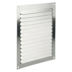 Renson ventilatierooster opbouw aluminium zilver 200x200 mm