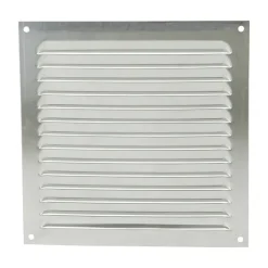 Renson ventilatierooster opbouw aluminium zilver 200x200 mm