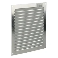 Renson ventilatierooster opbouw aluminium zilver 200x200 mm