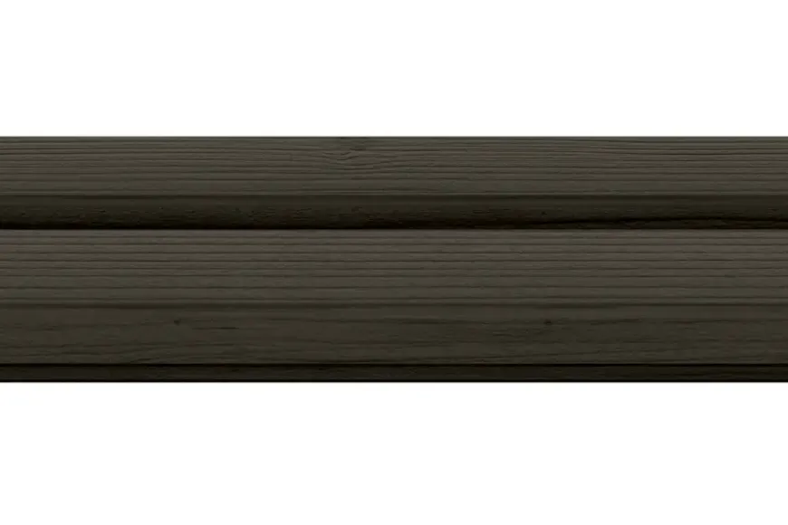 Rhombusprofiel vuren hout antraciet geschaafd 180 x 14,5 x 2,8 cm