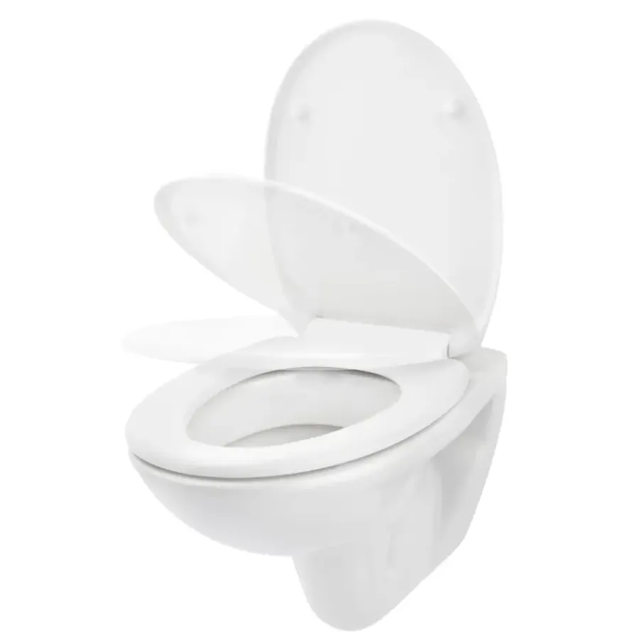 Geen Riga toiletbril thermoplast wit met softclose en quick release