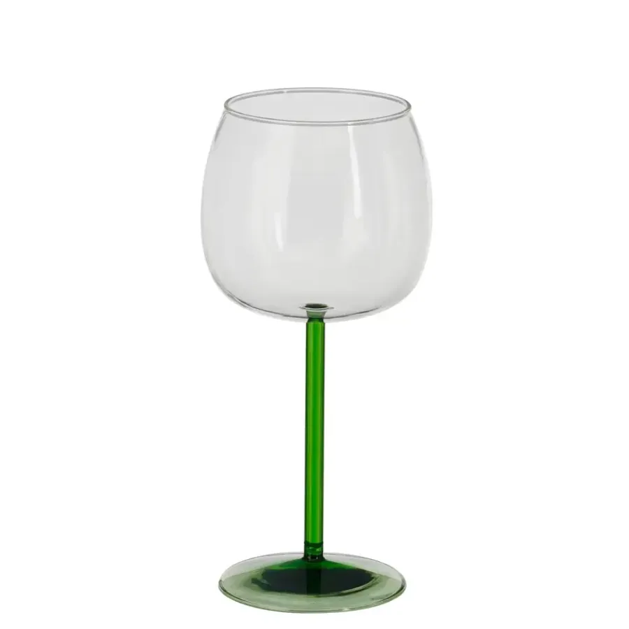 Geen Riga wijnglas groen - h20xd9,5cm