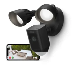 Ring Floodlight Camera Wired Plus Zwart