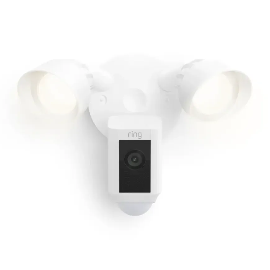 Ring Floodlight Camera Wired Plus Zwart