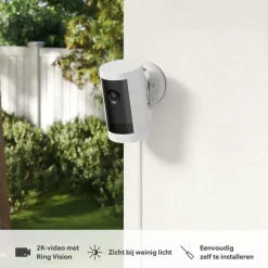Ring Outdoor Camera Plus Plug-in Wit 2K