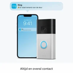 Ring Video Deurbel Satijn Nikkel