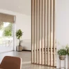 Roomdivider complete set bruin eiken 260x100 cm