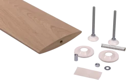 Roomdivider lamel ellips eiken 18x240 cm 1 stuk