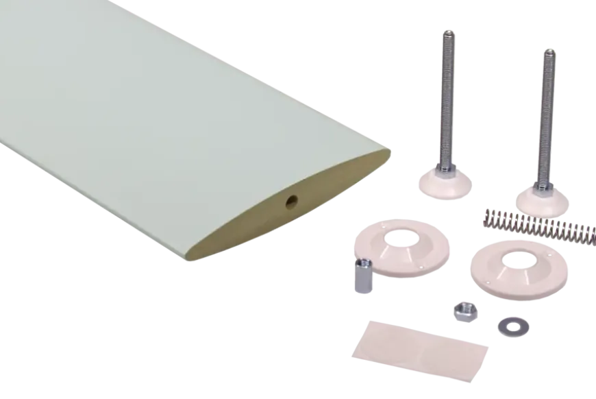 Roomdivider lamel ellips wit 18x240 cm 1 stuk