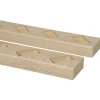 Roomdivider profiel schuin 45° natuur eiken 2 stuks