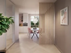 Roomdivider profiel schuin 45° natuur eiken 2 stuks