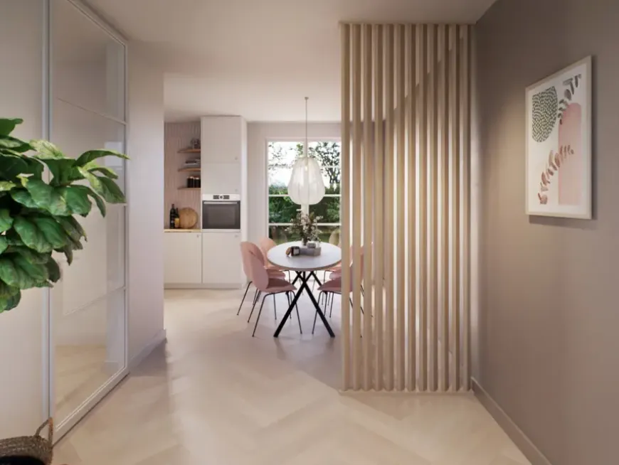 Roomdivider profiel schuin 45° natuur eiken 2 stuks