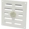 Sanivesk afsluitbaar schuifrooster aluminium wit 19,5x19,5 cm