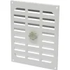 Sanivesk afsluitbaar schuifrooster aluminium wit 24,5x19,5 cm