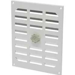 Sanivesk afsluitbaar schuifrooster aluminium wit 24,5x19,5 cm