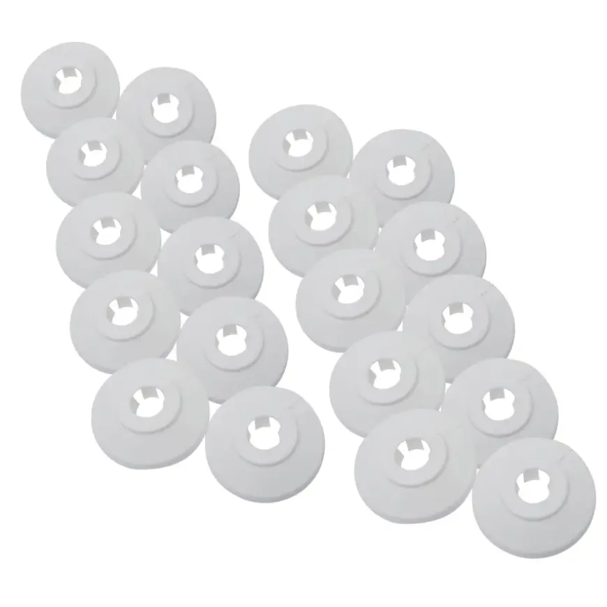 Sanivesk CV Buisrozet 15mm Wit 10 stuks