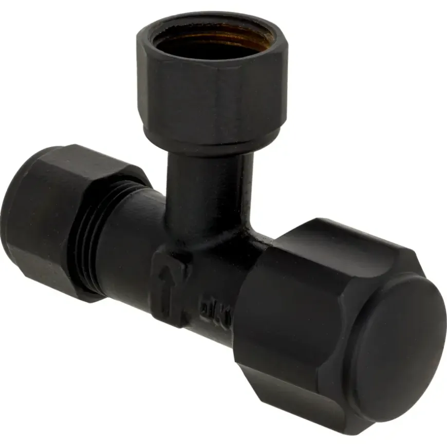 Sanivesk Hoekstopkraan Knel 12mmx3/8"F Zwart
