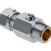 Sanivesk Kogelkraan Mini Recht Knel 12mmx3/8"M Chroom