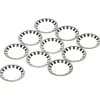 Sanivesk Meerlagen Push Borgring 16mm RVS 10 stuks