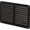 Sanivesk opbouw schoepenrooster aluminium zwart 245 x 195mm